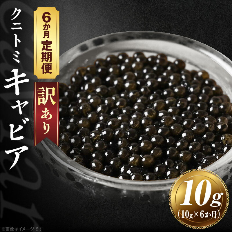 【ふるさと納税】【訳あり】6か月定期便 クニトミキャビア 10g