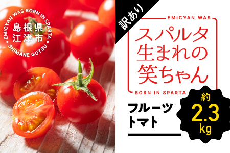 【ふるさと納税】【先行予約】【2024年11月発送】【訳あり】スパルタ生まれの笑ちゃん フルーツトマト 約2.3kg【GC-16】【配送不可：離島】｜送料無料 フルティカ ミニトマト フルーツミニトマト フルーツトマト 野菜 トマト 完熟 新鮮 冷蔵 お弁当 贈物 サラダ 産地直送｜