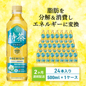 お茶 定期便 2ヶ月 特茶 ジャスミン 24本 お茶