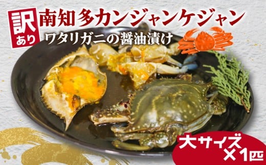 訳あり 南知多カンジャンケジャン カンジャンケジャン 大蟹1匹 ワタリガニの醤油漬け 魚介 魚介類 ワタリガニ 渡蟹  蟹 新鮮 グルメ カニ お米 に合う コメ に合う こめ に合う ご飯 のお供 おすすめ 韓国料理 韓国グルメ ケジャン おいしいカニ  晩酌 肴 おかず そうめん 雑炊 濃厚 内子 海の幸 国産 夕食 万能 まるごと ふるさと納税カニ 自家製ダレ 蟹の旨味 愛知県 南知多