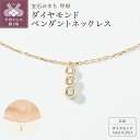 【ふるさと納税】 ネックレス ペンダント ジュエリー レディース アクセサリー ダイヤモンド 0.20ct K18 イエローゴールド ハート ジュエリーケース付 鑑別書付 保証書付 k244-036