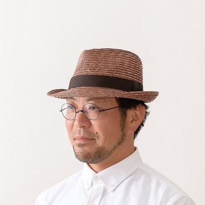 ふるさと納税 春日部市 春日部市伝統工芸品田中帽子店　麦わら中折れ ノア ブラウン 頭囲59cm(UK-H005-L-BR) |  | 01