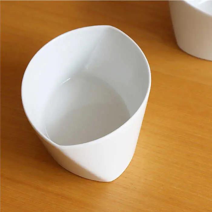 【白山陶器】【グッドデザイン賞受賞】リーヴズデザートカップ 小鉢 白磁 2枚セット 食器 皿 【波佐見焼】[TA119] 波佐見焼