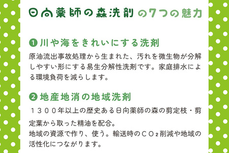 地域洗剤「日向薬師の森洗剤3kgBOX」｜洗剤 日向薬師 [0447]