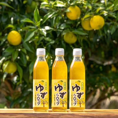 ふるさと納税 東吉野村 ゆずシロップ　300ml×3本入