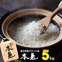 【ふるさと納税】【令和6年産! 本氣米5kg】甘くてもっちり島のブランド米 本氣米 お米 精米 白米 弁当 ごはん ご飯 おにぎり ギフト【新米先行予約】