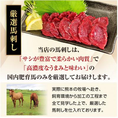 ふるさと納税 宇城市 馬刺しセット6種セット　大阪馬肉屋 |  | 03