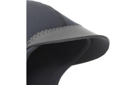 サーフィン フード 1mm ブラックジャージ ダブサーフィングウェットスーツ キャップ つば付き メッシュ ストレッチ素材 軽量 動きやすい 寒冷地 防寒 ブラック 黒 平塚市 神奈川県 L (58-