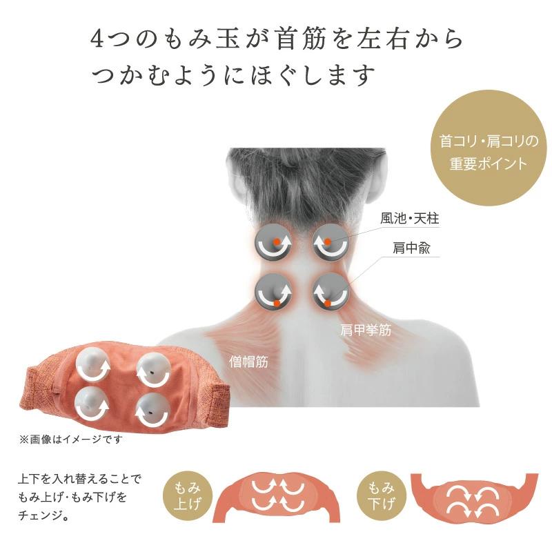 ルルド ネックマッサージャー プロ AX-HPL312BK_ネック マッサージャー AX-HPL312 カラー サンドブラック 洗える カバー 疲労回復 血行促進 筋肉 こり ほぐす 神経痛 筋肉痛 