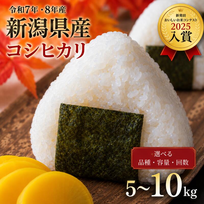 【ふるさと納税】 高評価4.74 新潟県産 コシヒカリ ミルキークイーン こしいぶき 5kg 10kg 単品 定期便 3回 5回 3か月 5か月 特栽米 新潟県産コシヒカリ 新発田産 新潟 ふるさと納税 米 お米 玄米 対応可 アグリ中俵 令和7年産 令和8年産 新潟県 新発田市 nakatawara001P