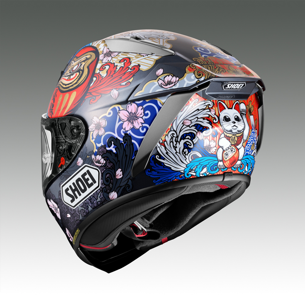 SHOEIヘルメット【X-Fifteen MARQUEZ MOTEGI5】XXL フィッティングチケット付き｜フルフェイス バイク ツーリング レーサー マルケス ショウエイ [1599]