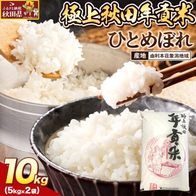 ふるさと納税 秋田県 米 極上秋田年貢米 ひとめぼれ 由利本荘象潟地域 10kg |25_jst-031001f