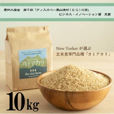 ふるさと納税 伊那市 【★☆令和6年産米　受付再開☆★】自然栽培　カミアカリ　玄米　10kg