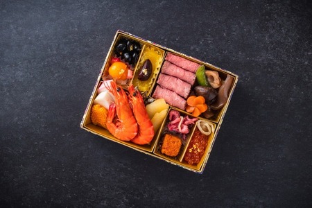 グローフーズ 個食おせち一段重「藤花」冷凍 ※北海道・沖縄・離島への配送不可 ※2025年12月30日(午前中)にお届け