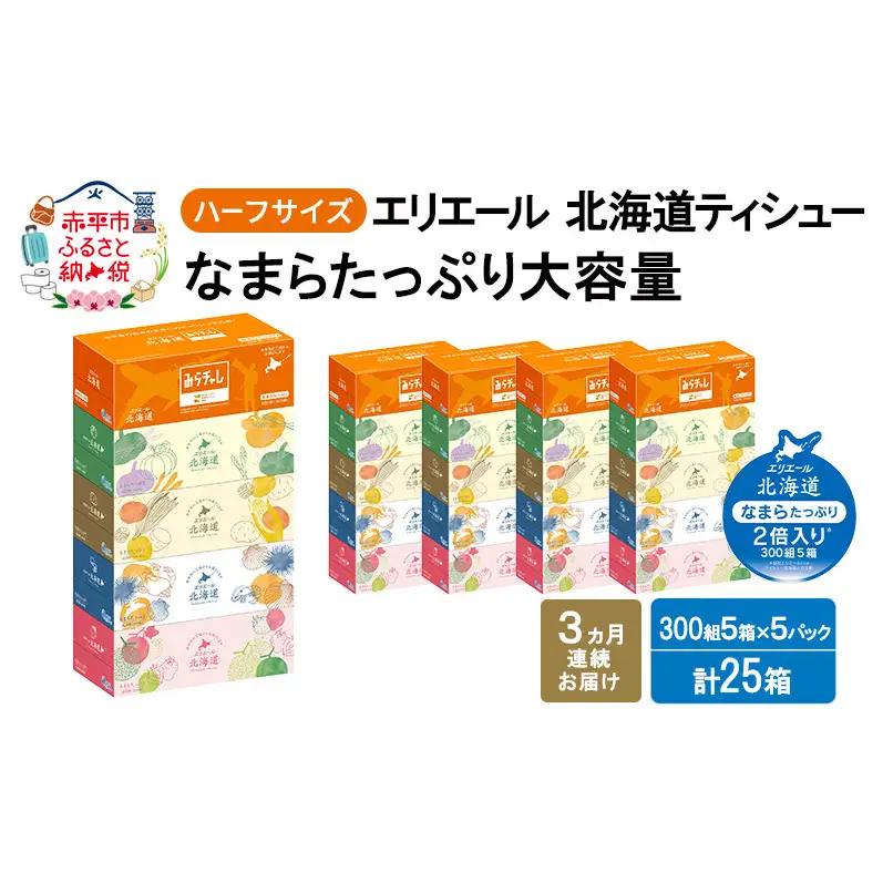ティッシュ エリエール ハーフサイズ【3回定期便】
