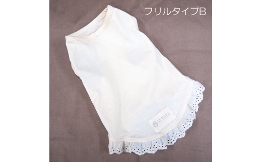 ペット用裾飾り肌着 S ドット [Bタイプ]
