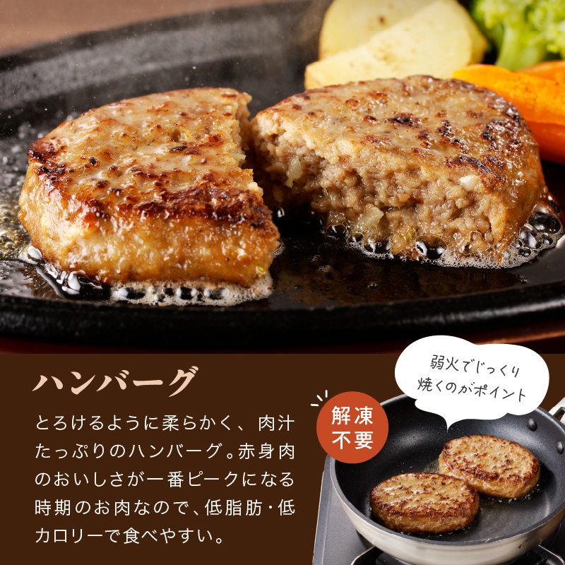 十勝若牛のローストビーフ・ハンバーグセット_S003-0025