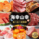 【ふるさと納税】【魚鶴商店厳選！】人気の海幸山幸食べ比べ【定期便全12回】セットB【UT110】