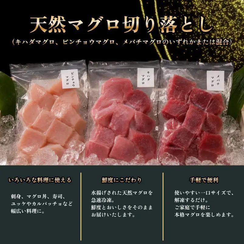 【12回定期便】天然マグロ切り落とし 200g×5P マグロ