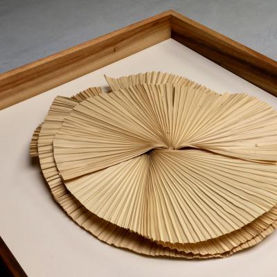 ふるさと納税 伊平屋村 クバの額装KUBANOHOSHI(ホワイト)Sサイズ |  | 02