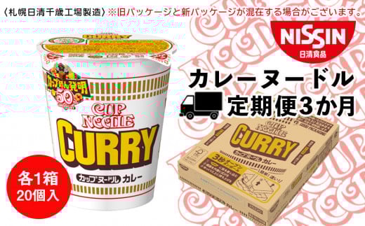 【定期便3か月】日清 カレーヌ−ドル★1箱（20食入）
