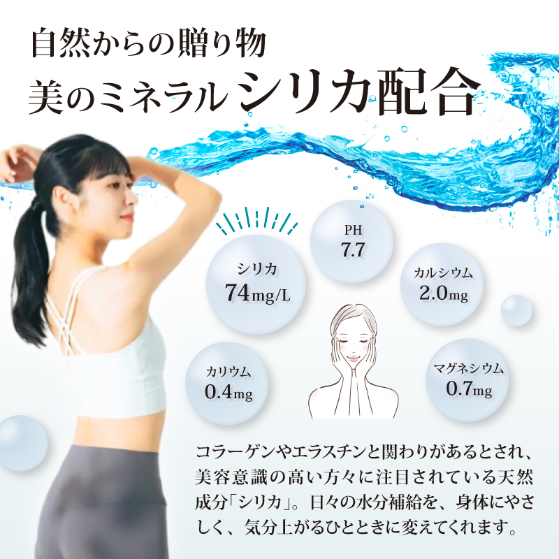 【定期便6ヶ月】奥大和の銘水　500ml×48本（1箱24本入り×2箱）×6ヶ月 水 美味しい水 月ヶ瀬の水 奥大和の銘水48本セット シリカ水 軟水 賞味期限2年 長期間保存可能 永伸商事株式会社 