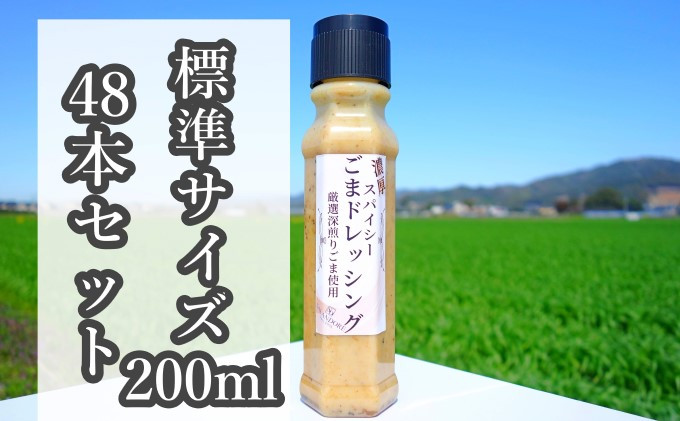 
★48本セット★【濃厚スパイシーごまドレッシング】（標準サイズ200ml）
