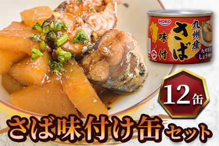 缶詰 サバ缶（味付）12缶セット 缶詰 鯖 さば【B2-109】