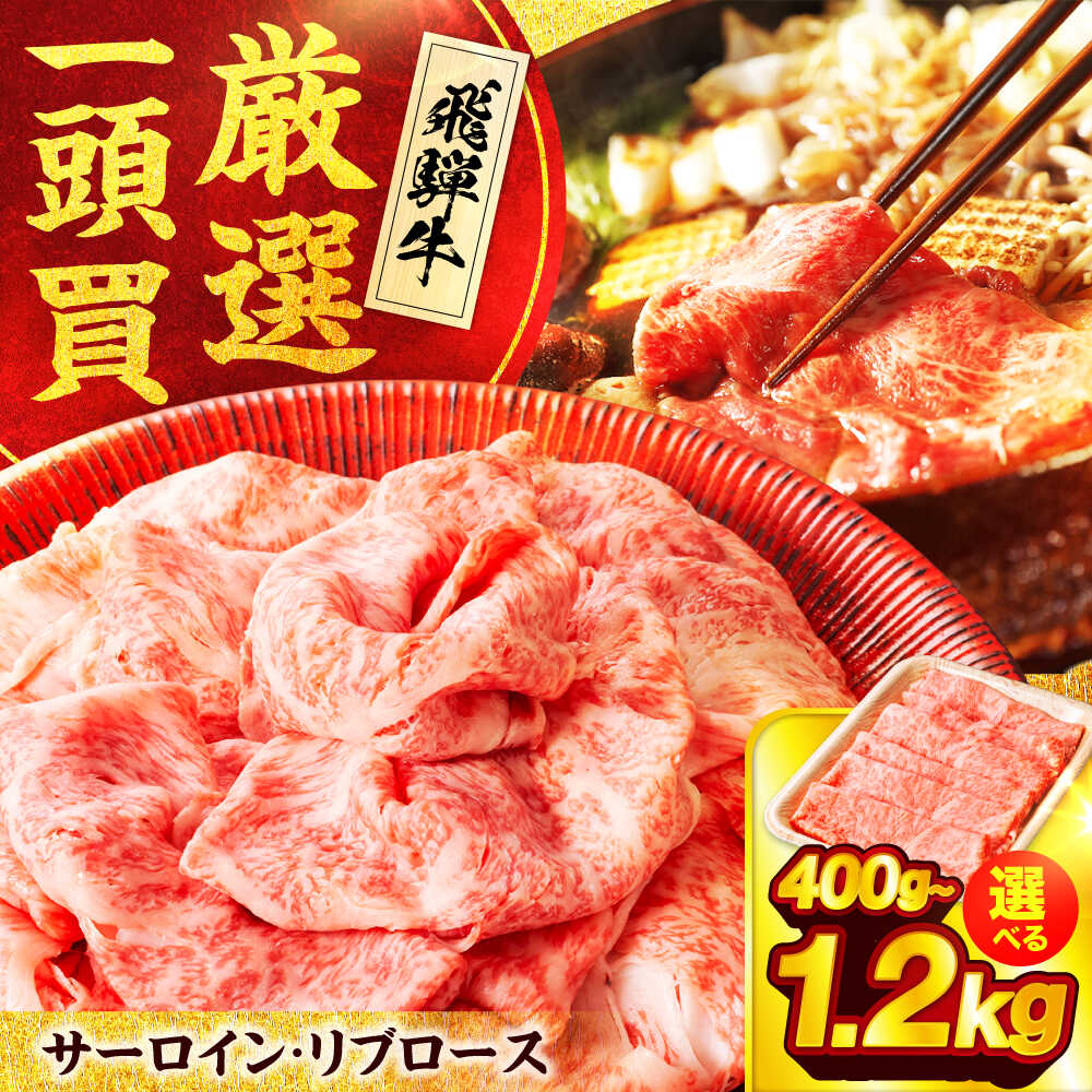 【ふるさと納税】【容量が選べる】飛騨牛サーロイン・リブロース すき焼きしゃぶしゃぶ用肉【馬力家】すき焼き しゃぶしゃぶ 牛肉[MHE001]