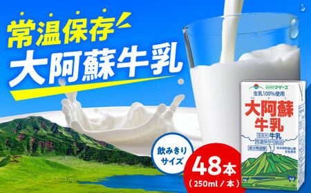大阿蘇牛乳 ロングライフ 250ml 48本（12本入り×4ケース） 12L 牛乳[AYAC048]
