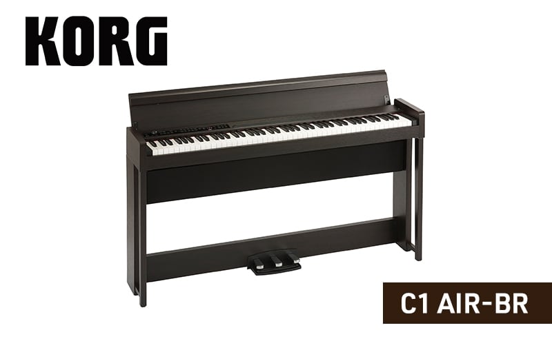 
            [№5334-0720]C1 AIR-BR　ピアノ 電子ピアノ デジタルピアノ 電子楽器 日本製 RH3鍵盤 Bluetooth対応 88鍵盤 ブラウン
          