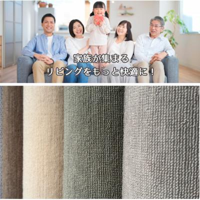 ふるさと納税 和泉市 【4.5畳】家族が集まるリビングをもっと快適に!リビングカーペット グリーン(ウイング4.5畳GR) |  | 02