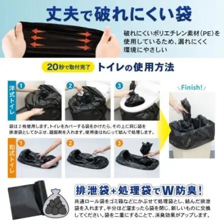 救急トイレプレミアムサポートセットPRO 120回セット P0369EP120【1743631】