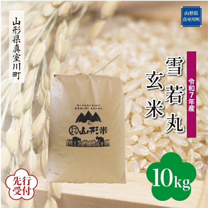 【ふるさと納税】 ※先行受付※ 令和7年産 真室川町厳選 雪若丸 ［玄米］ 10kg（10kg×1袋）