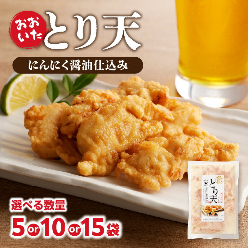 【ふるさと納税】おおいたとり天 【選べる内容量】5袋セット～ 揚げ物 おかず 惣菜 鶏肉 便利 味付き 夕食 お弁当 肉料理 ご飯 晩御飯 お取り寄せ 冷凍食品 簡単料理 郷土料理 大分 にんにく醤油 とり天