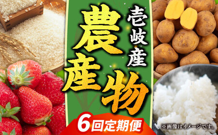 【全6回定期便】壱岐産農産物定期便《壱岐市》【壱岐市農業協同組合】米 コシヒカリ じゃがいも いちご 野菜セット [JBO159]