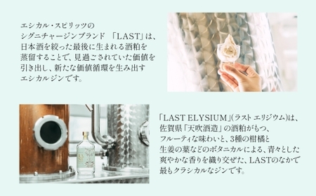 LAST ELYSIUM (ラスト エリジウム) 700ml【ジン クラフトジン お酒 BBQ 宅飲み 晩酌 お歳暮 ギフト 贈り物 プレゼント 人気 おすすめ 酒粕 エシカル・スピリッツ 東京都 台