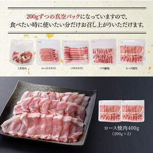豚肉 「まるみ豚」 宮崎県産豚肉 厳選5種 計1.8kg 【豚肉】