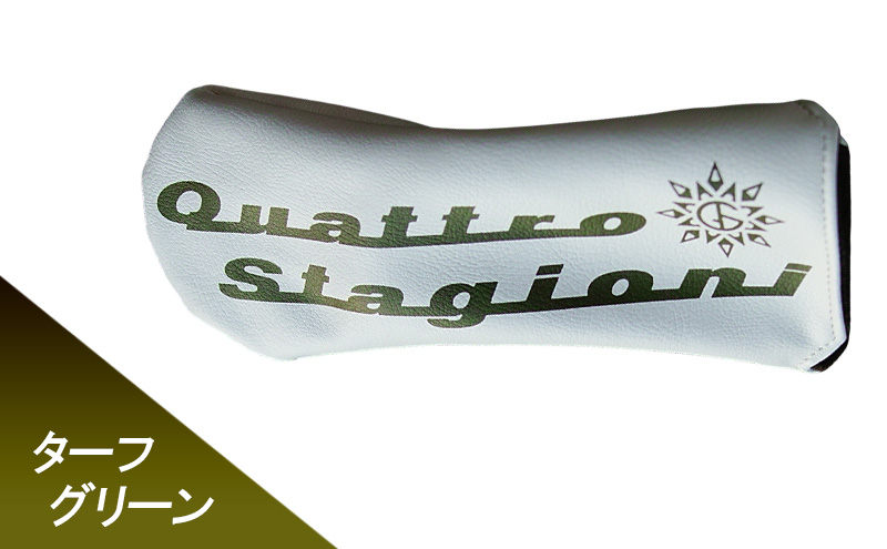 木の庄帆布×クアトロスタジオ 二コラボ フェアウェイウッドヘッドカバー　K-QSKHG-FW01M-（C/#74 TURFGREEN / ターフグリーン)