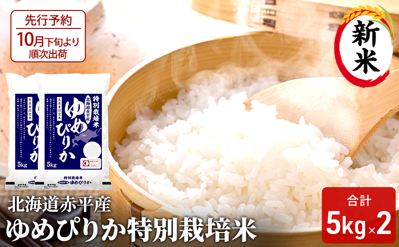 【先行予約2024年産米・10月下旬より順次出荷】北海道赤平産 ゆめぴりか 10kg (5kg×2袋)特別栽培米 米 北海道