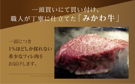 黒毛和牛 みかわ牛 フィレステーキ 2枚 牛肉