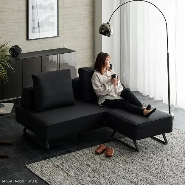 ミゲル スツール 65cm チャコールブラック【モーブル】【大川家具】