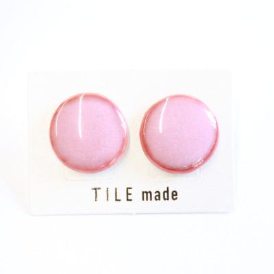 ふるさと納税 瑞浪市 【美濃焼】梅むらタイルピアス(直径20mm)