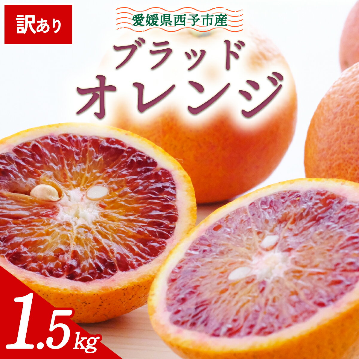 【ふるさと納税】【先行予約】＜訳あり 愛媛県産 ブラッドオレンジ 合計約1.5kg＞ 『2027年2月以降順次出荷予定』タロッコ 希少 赤い みかん ご家庭用 ご自宅 蜜柑 果肉 果物 柑橘 フルーツ オレンジ 国産 濃厚 産地直送 ミヤモトオレンジガーデン 愛媛県 西予市【常温】