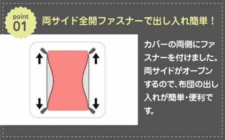 西川の掛けふとんカバーmee218790293ネイビー【西川 株式会社 】[ZDL019_01]