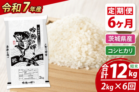 【期間限定・特別寄附額】【6ヵ月定期便】 ＜令和７年産＞ 新米 コシヒカリ 2kg × 6ヵ月 精米 こしひかり 米 ごはん コメ お米 白米 国産 茨城県産_AR017