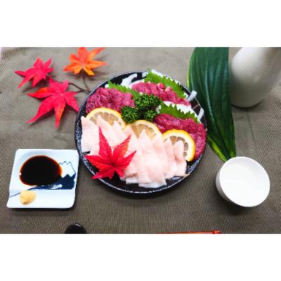 ふるさと納税 宇土市 馬刺セット200g(赤身100g、コウネ100g)※タレ・生姜付(宇土市)