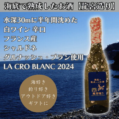 【ふるさと納税】【海底に半年沈めて熟成した白ワイン】辛口 LA CRO BLANC 2024 #28【1733882】