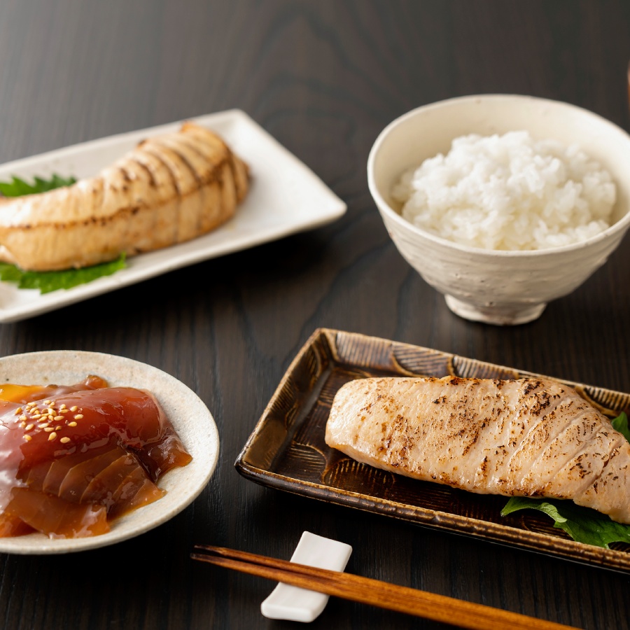まぐろハラモ漬け魚セット（幽庵漬・照焼醤油漬）各5枚入