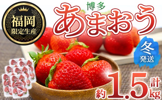 
            ＜先行予約受付中！2025年12月上旬～2026年1月下旬に順次発送予定＞ 博多あまおう・冬 (計約1.5kg) いちご 苺 フルーツ 果物 くだもの 福岡限定 家庭用 冷蔵＜離島配送不可＞【ksg1738】【農産物直売所ほたるの里】
          